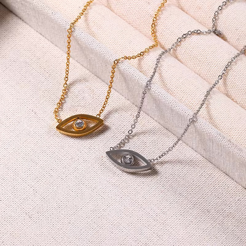 Eye Necklace gold color