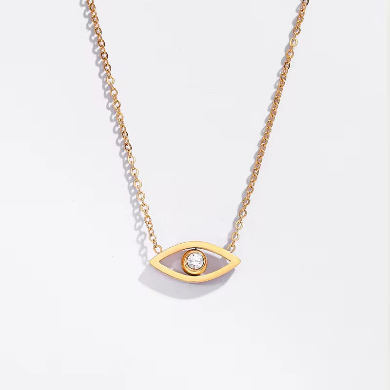 Eye Necklace gold color