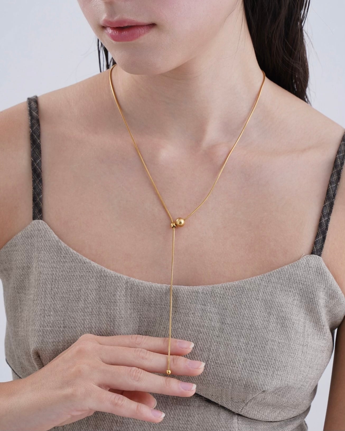 Drop Necklace Gold color