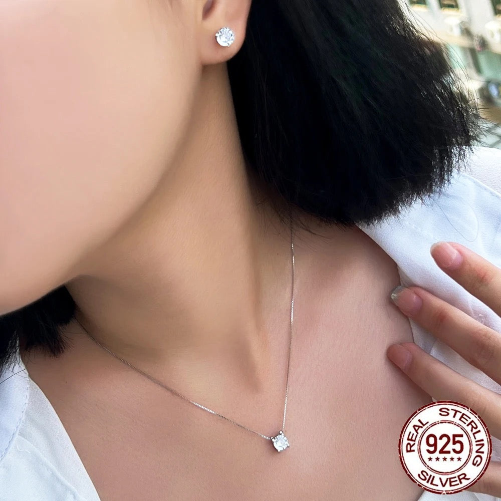 S925 Sterling Silver Jewelry Set