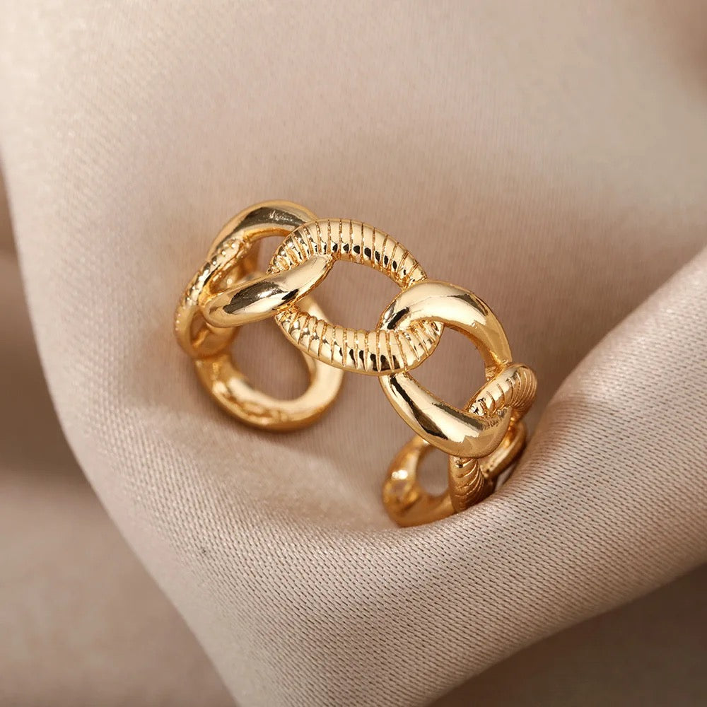 Cuban Chain Resizable Ring M10524107