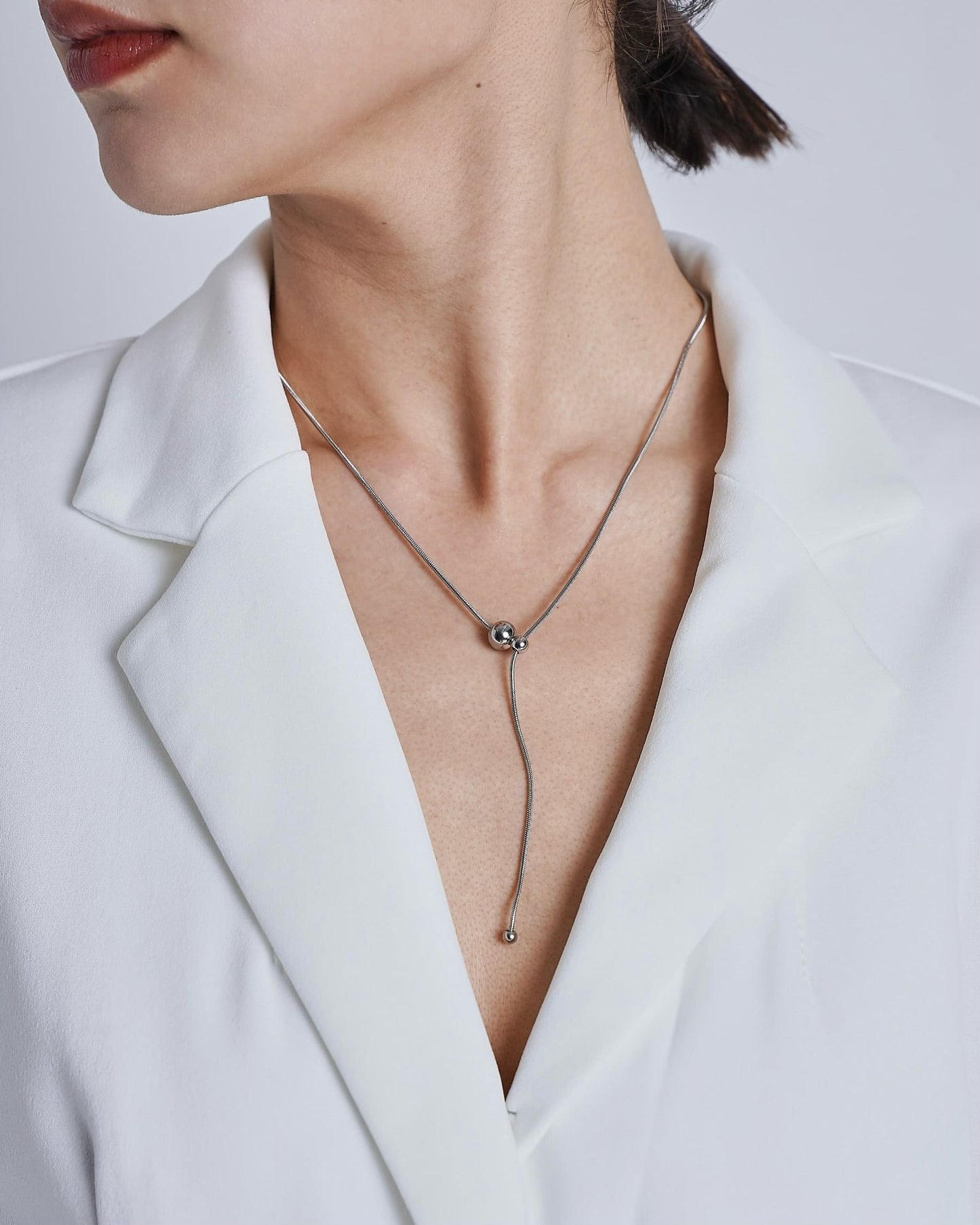 Drop Necklace Silver