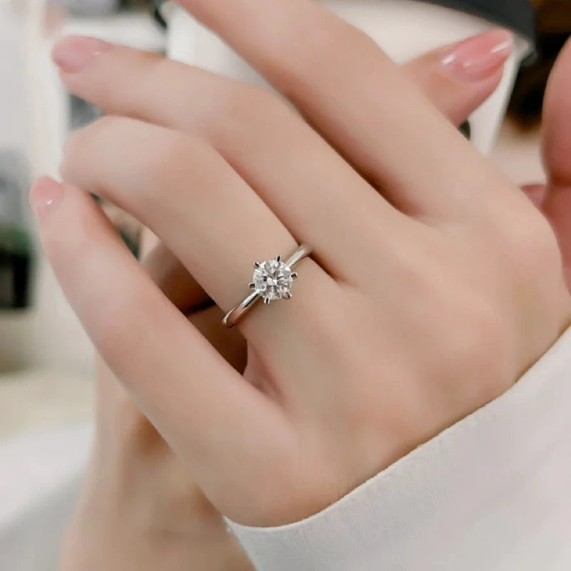 S925 Silver Shiny Adjustable Beauty Ring