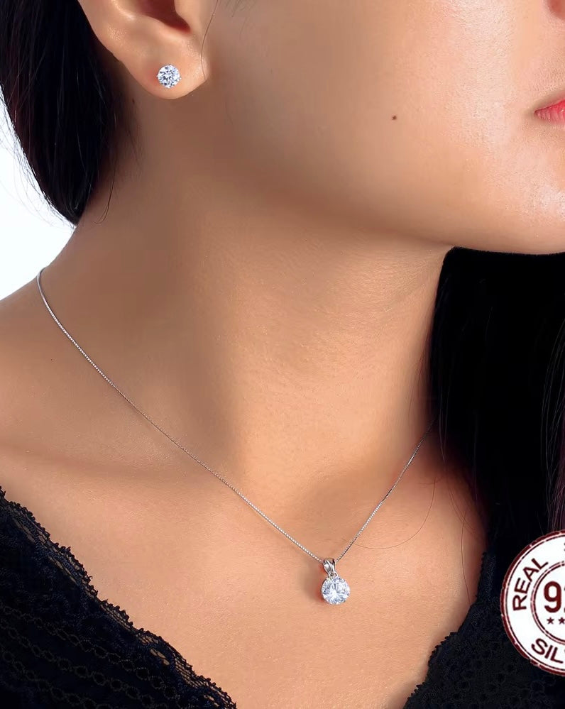 S925 Sterling Silver Jewelry Set