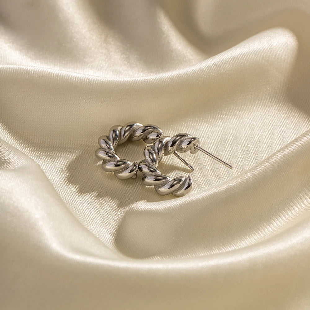 Twisted Silver earrings M10524067