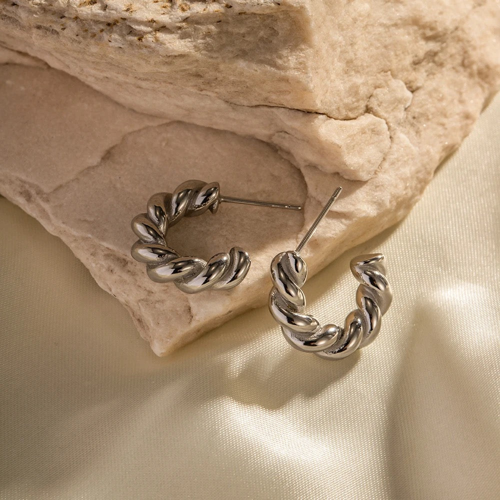 Twisted Silver earrings M10524067