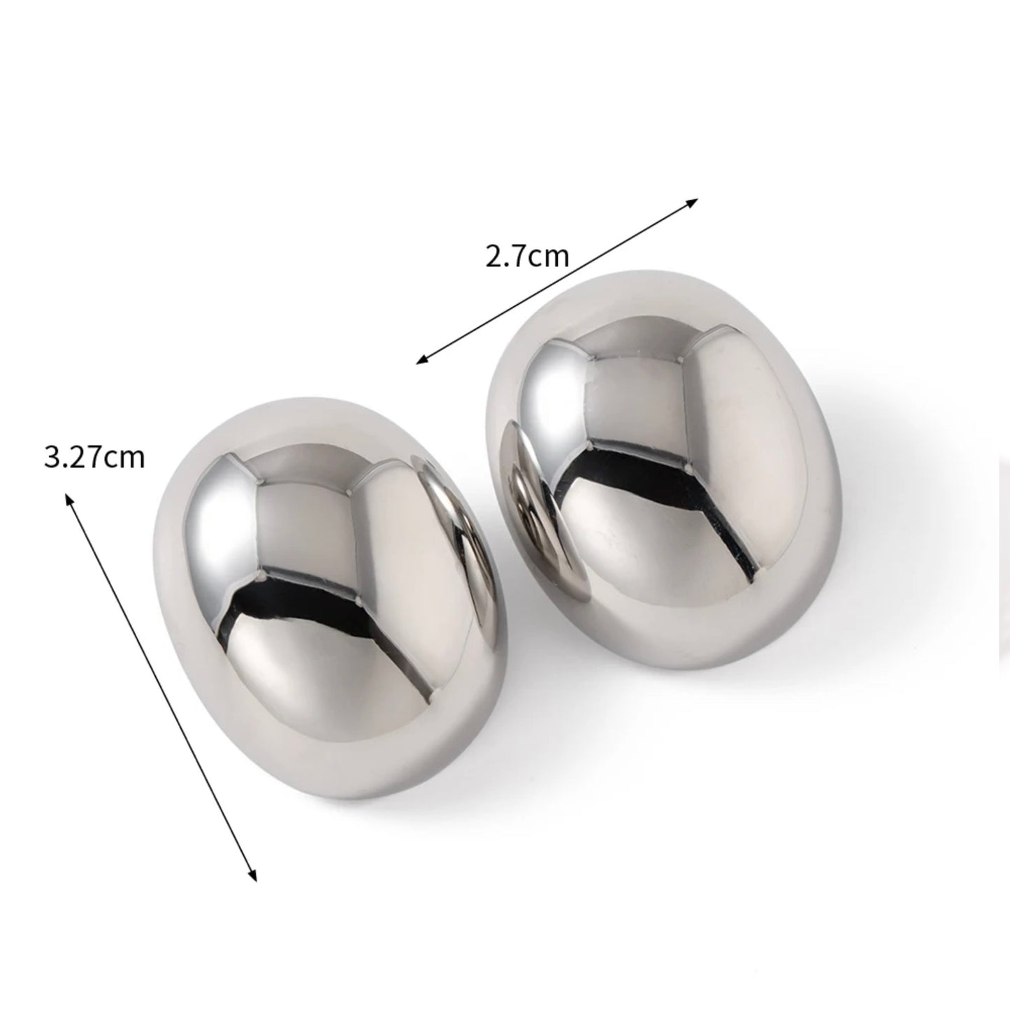 Big Surface Rings Earrings М10424021