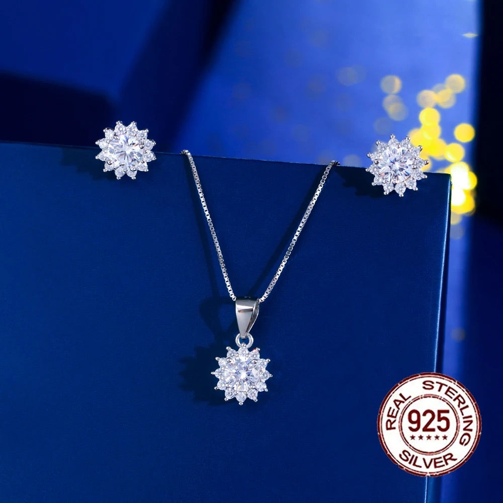 S925 Sterling Silver Bright Set