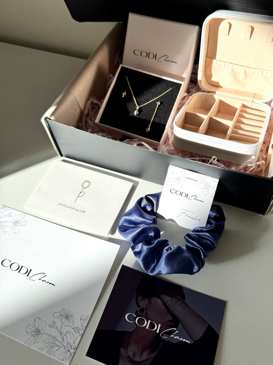 Gift set /S925 Silver set + jewelry box/