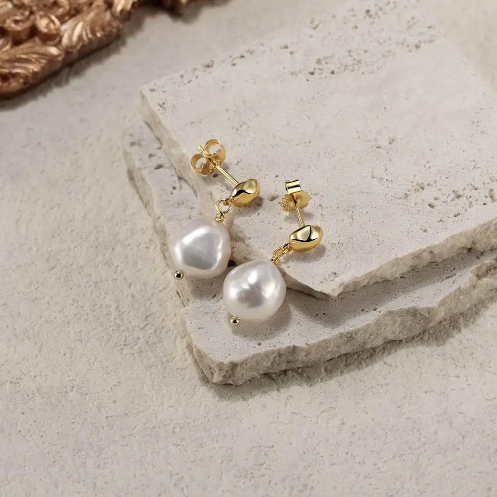 S925 Silver Pearl Set