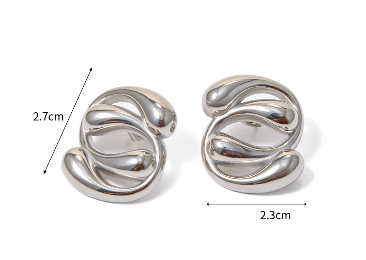 Waterdrop Staggered Stud earrings M1052468