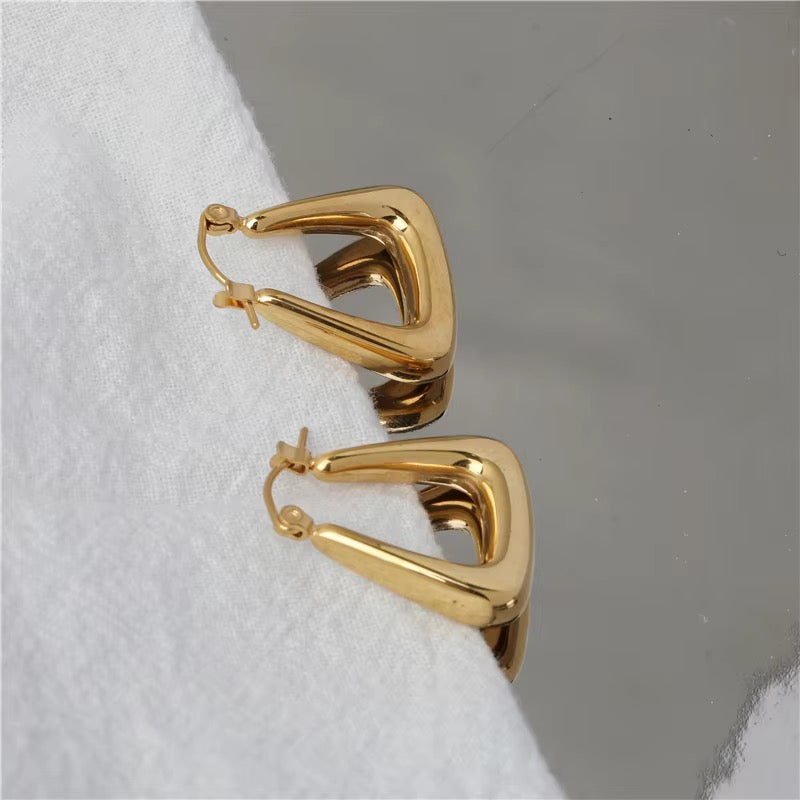 Geometric Hoop Earrings