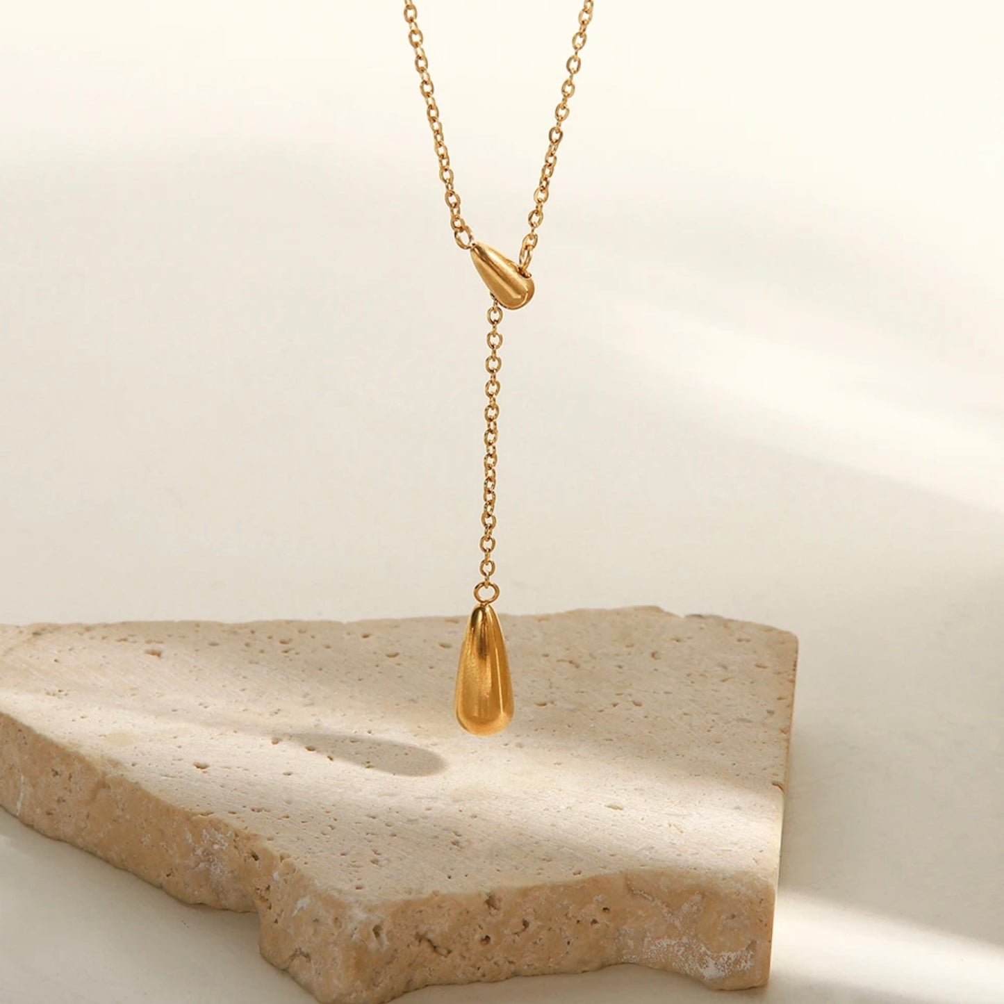 Double Waterdrop Y Shape Necklace М10424032