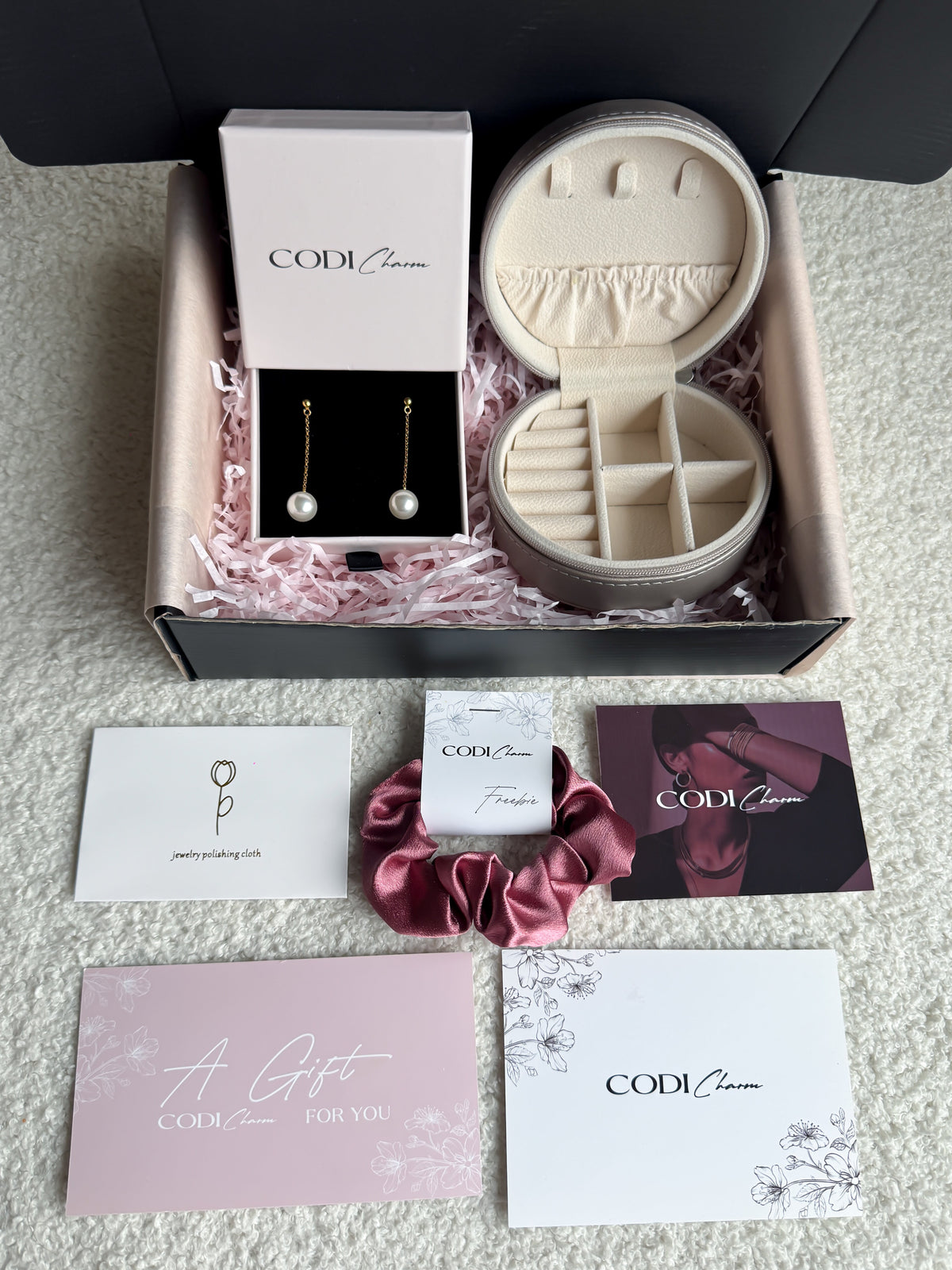 Gift Set / Earrings+jewelry box /
