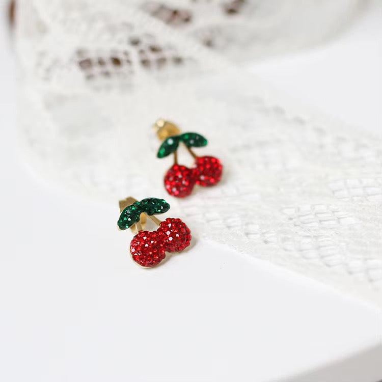 Cherry Stud Earrings