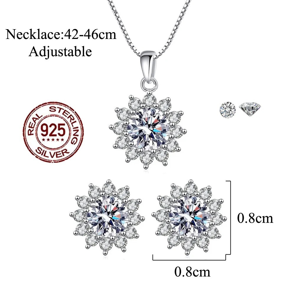 S925 Sterling Silver Bright Set