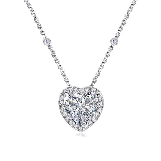 S925 Sterling Silver Heart Necklace