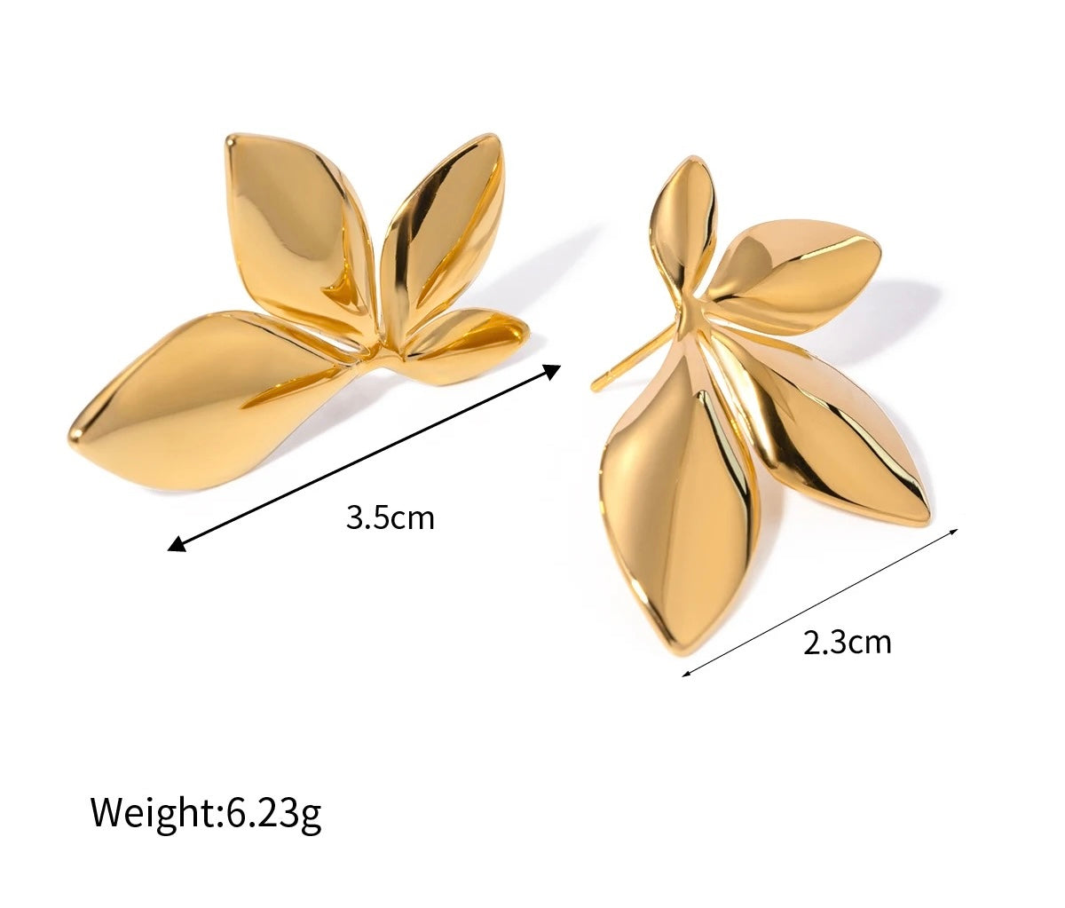 Dainty Leaf Earrings M10724034