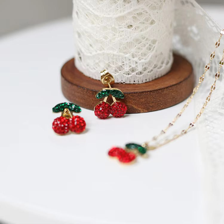 Cherry Stud Earrings