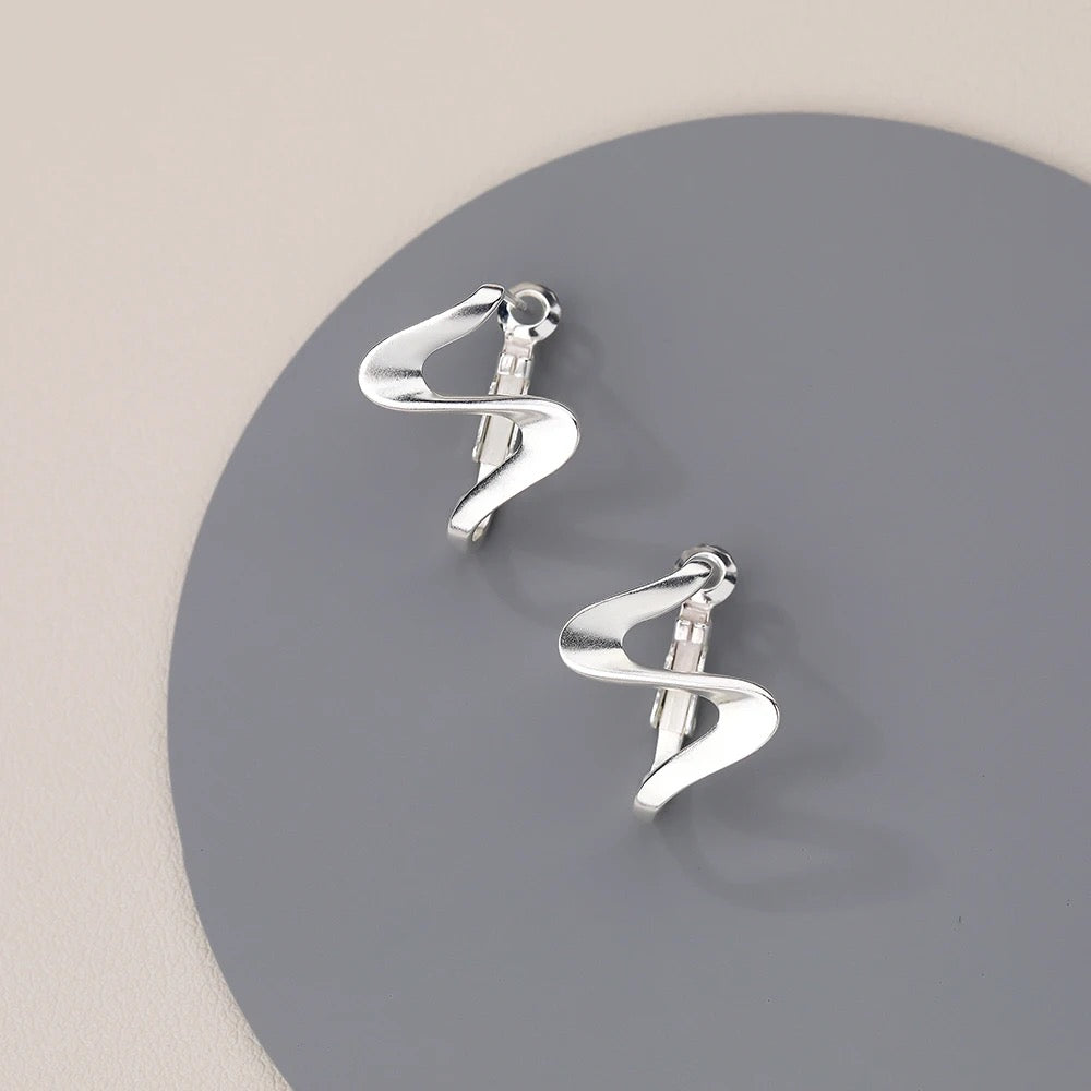 S925 Silver Unique Asymmetric Earrings