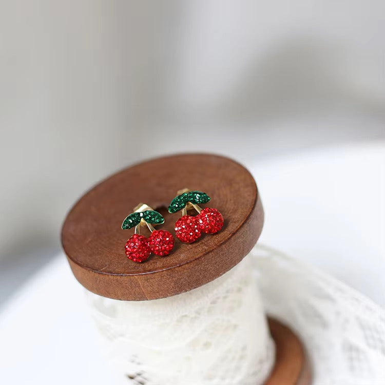 Cherry Stud Earrings