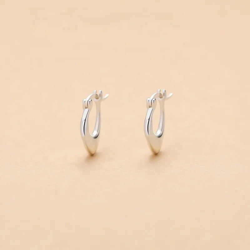 S925 Sterling Silver Minimal Hoop Earrings M10524105