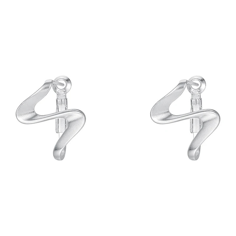 S925 Silver Unique Asymmetric Earrings