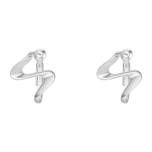 S925 Silver Unique Asymmetric Earrings