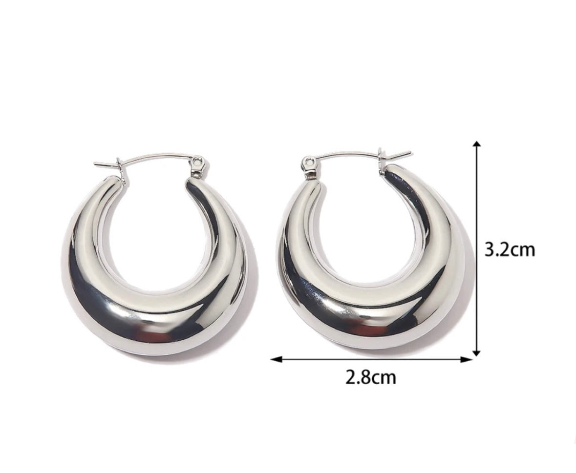 Chunky Hollowed Earrings M10424011