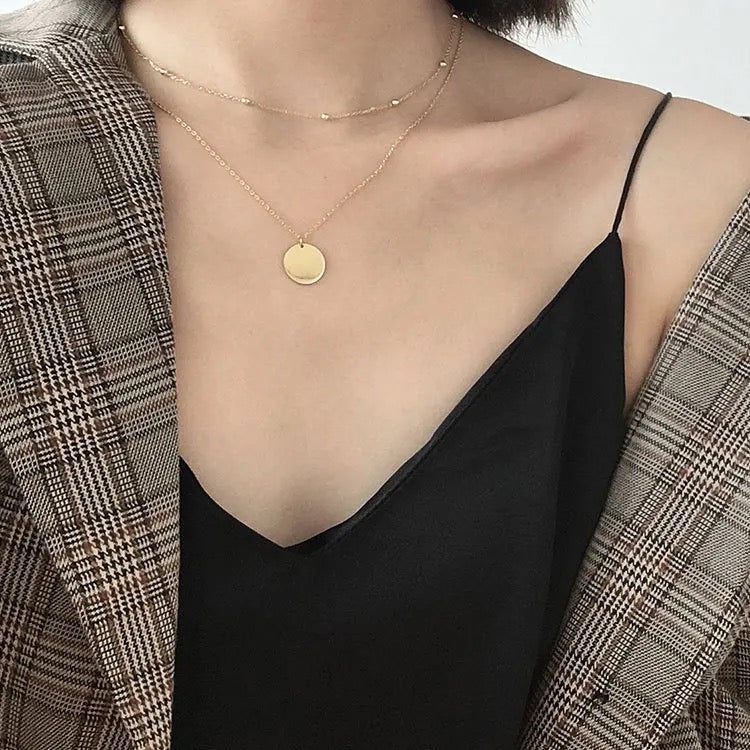 Double Layer Chain Necklace M10724046