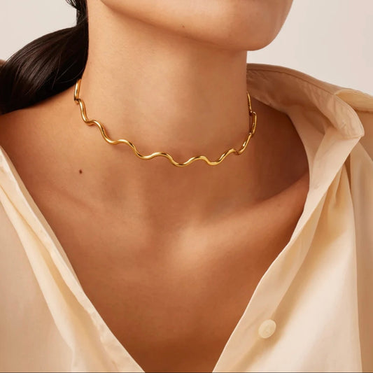 Twist Wavy Choker Necklace М10424028