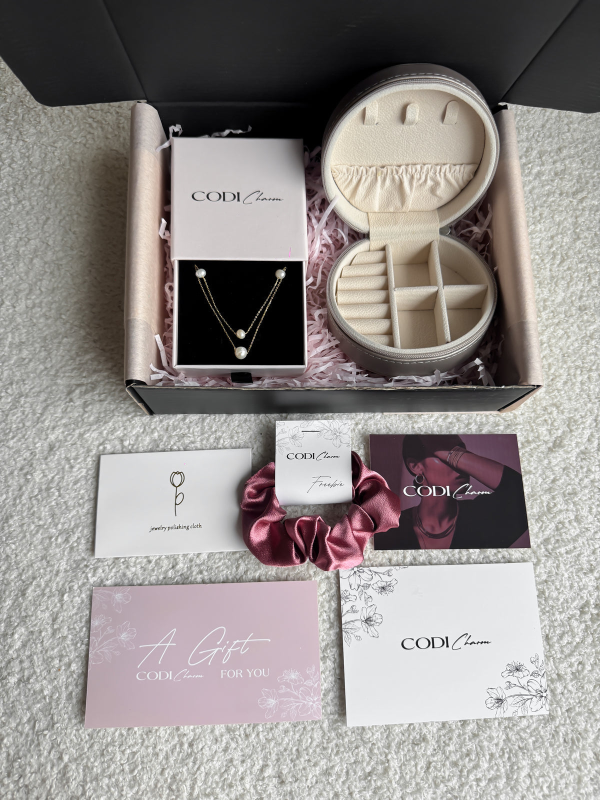 Gift set /S925 Silver necklace+jewelry box/