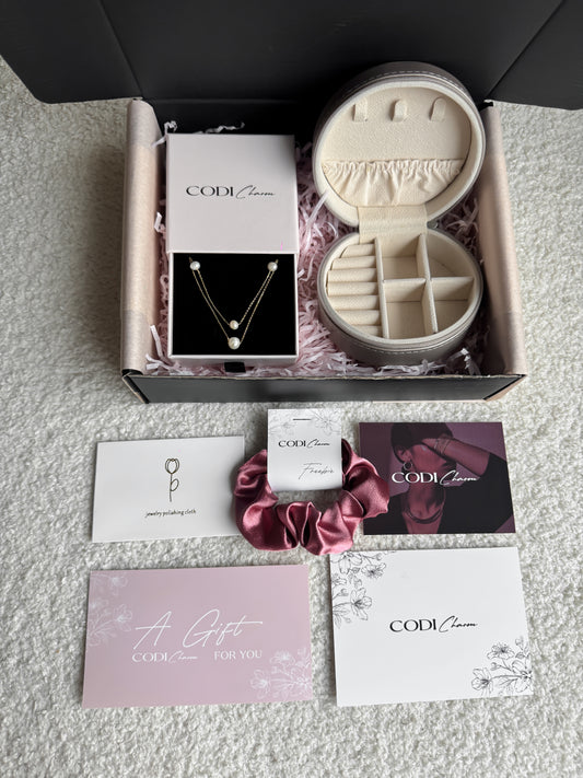 Gift set /S925 Silver necklace+jewelry box/