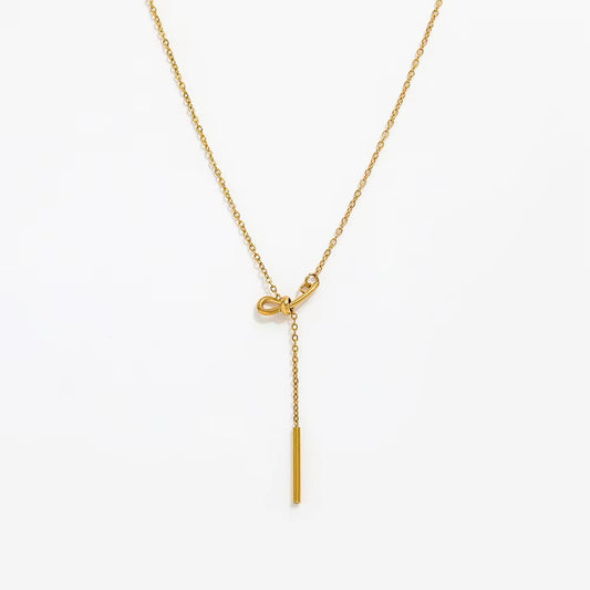 Bowknot tassel Necklace