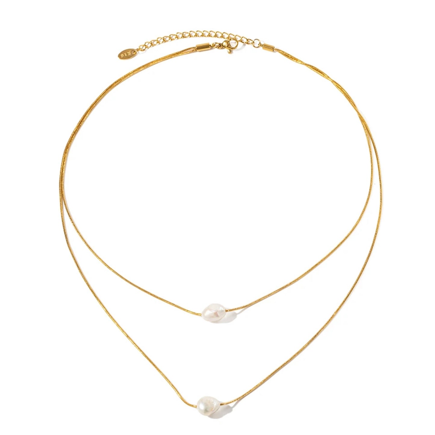 Elegant Freshwater Two Pearl necklace М10424031