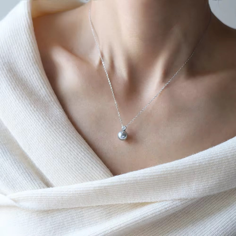 Grey Pearl Necklace