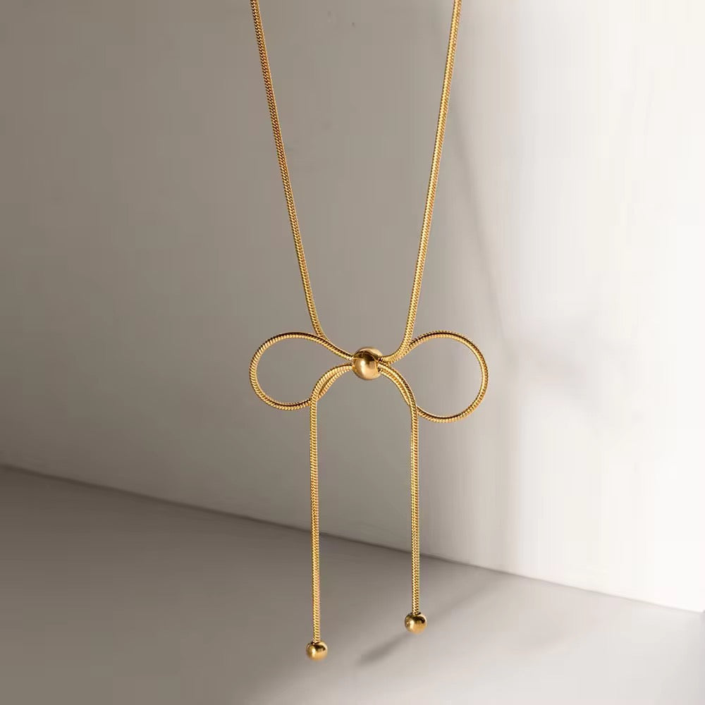 Bowknot Earrings & Necklace Set